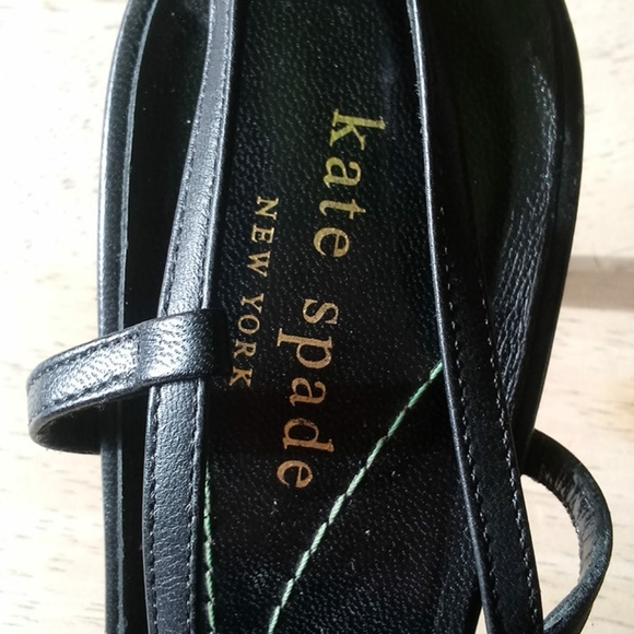 Kate Spade Black Wool Slingback w/Rhinestones - Picture 4 of 14